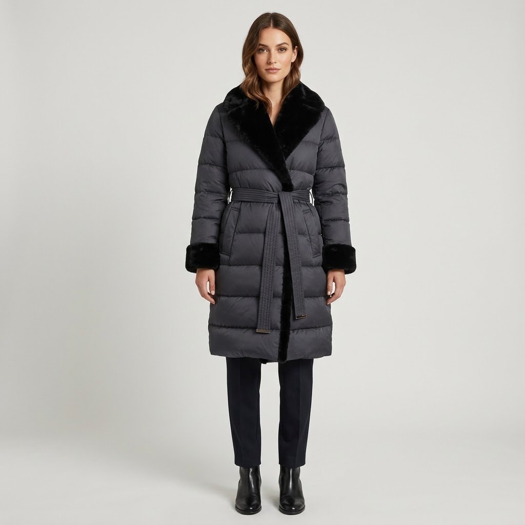 Belted Quilted Puffer