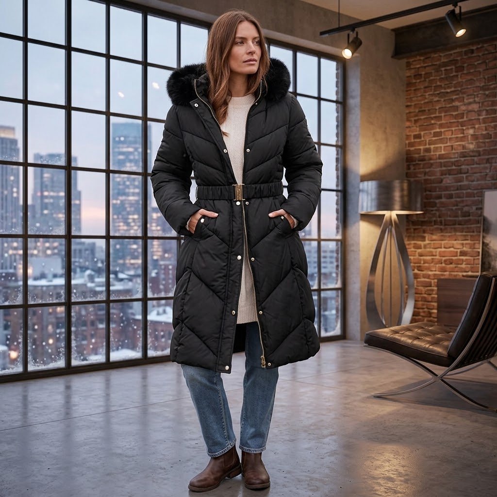 Quilted Down Coat